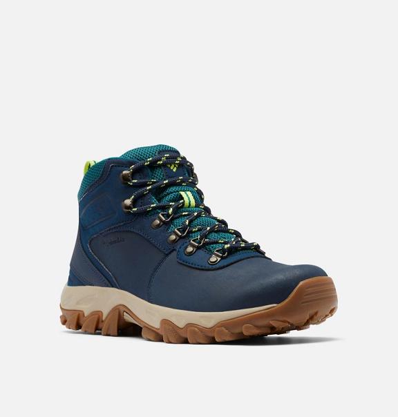 Columbia Newton Ridge Plus II Boots Navy Yellow For Men's NZ68409 New Zealand